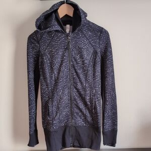 Lululemon Daily Practice Black Zip Up Jacket, Size 4